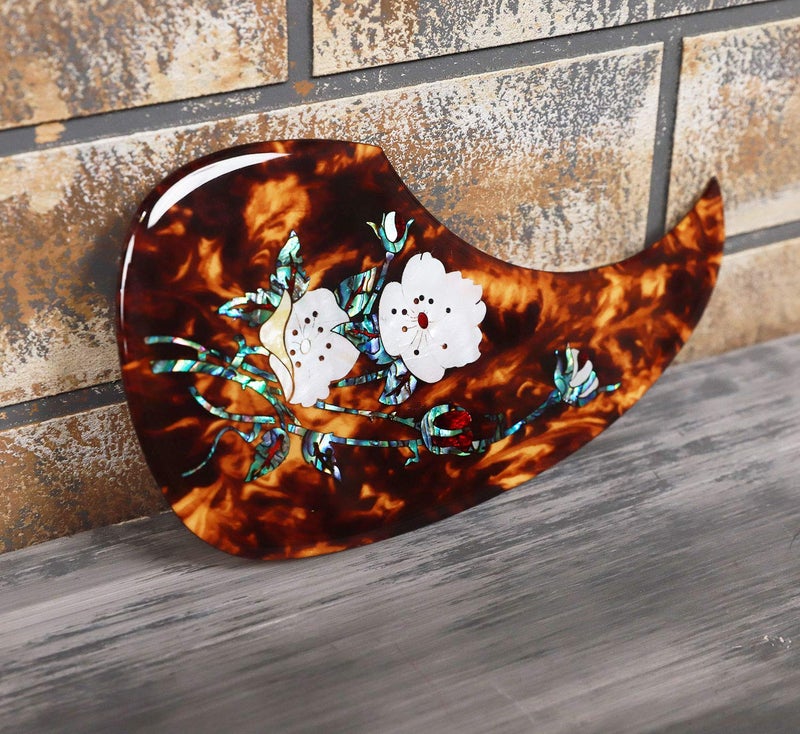 Vencetmat Acoustic Guitar Pick Guard for Most Martin - Right Hand Inlaid Abalone Flower - Image 3